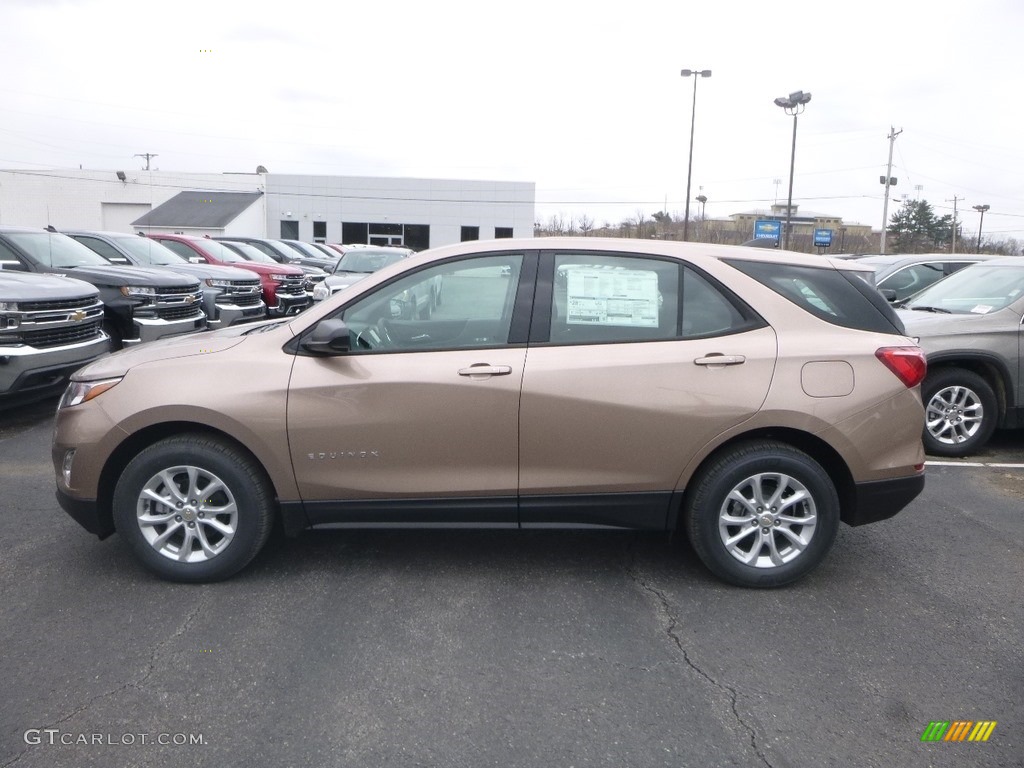 2019 Equinox LS - Sandy Ridge Metallic / Medium Ash Gray photo #2