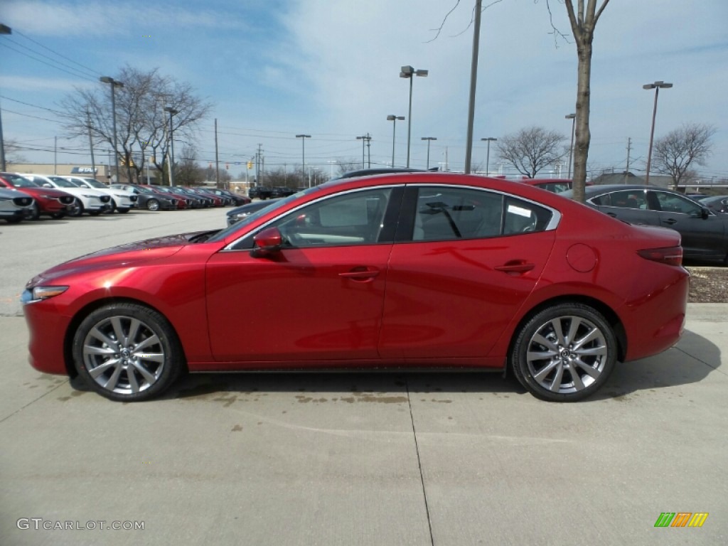 Soul Red Crystal Metallic 2019 Mazda MAZDA3 Premium Sedan AWD Exterior Photo #132467722