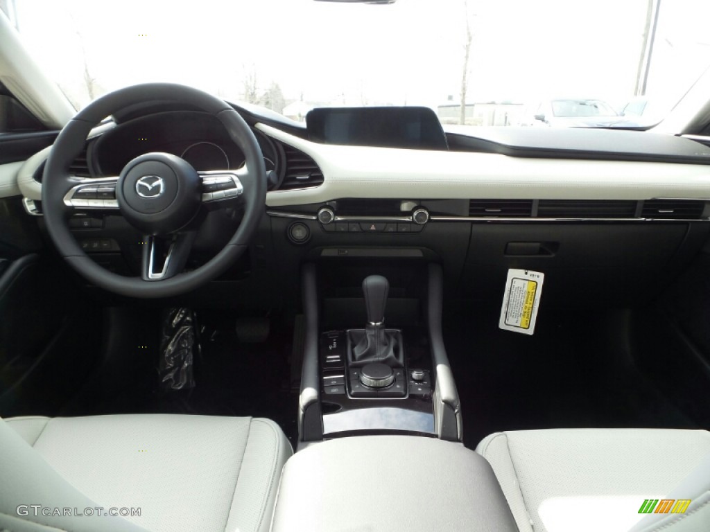 2019 MAZDA3 Premium Sedan AWD - Soul Red Crystal Metallic / White photo #5