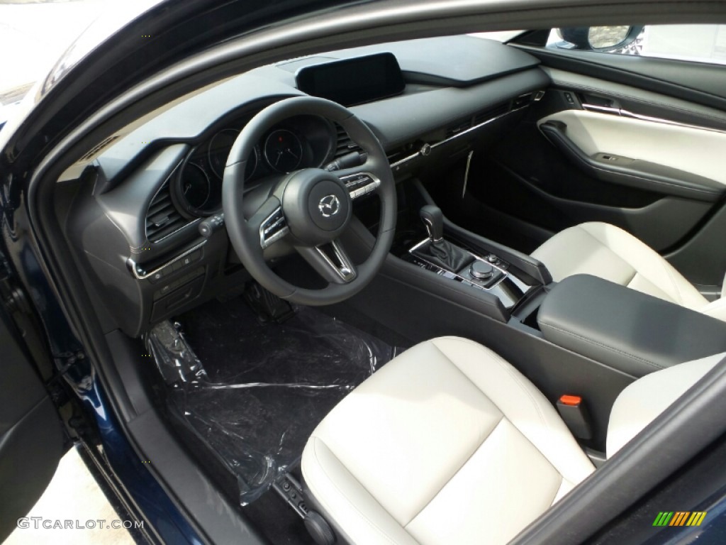 Greige Interior 2019 Mazda MAZDA3 Select Sedan Photo #132468047
