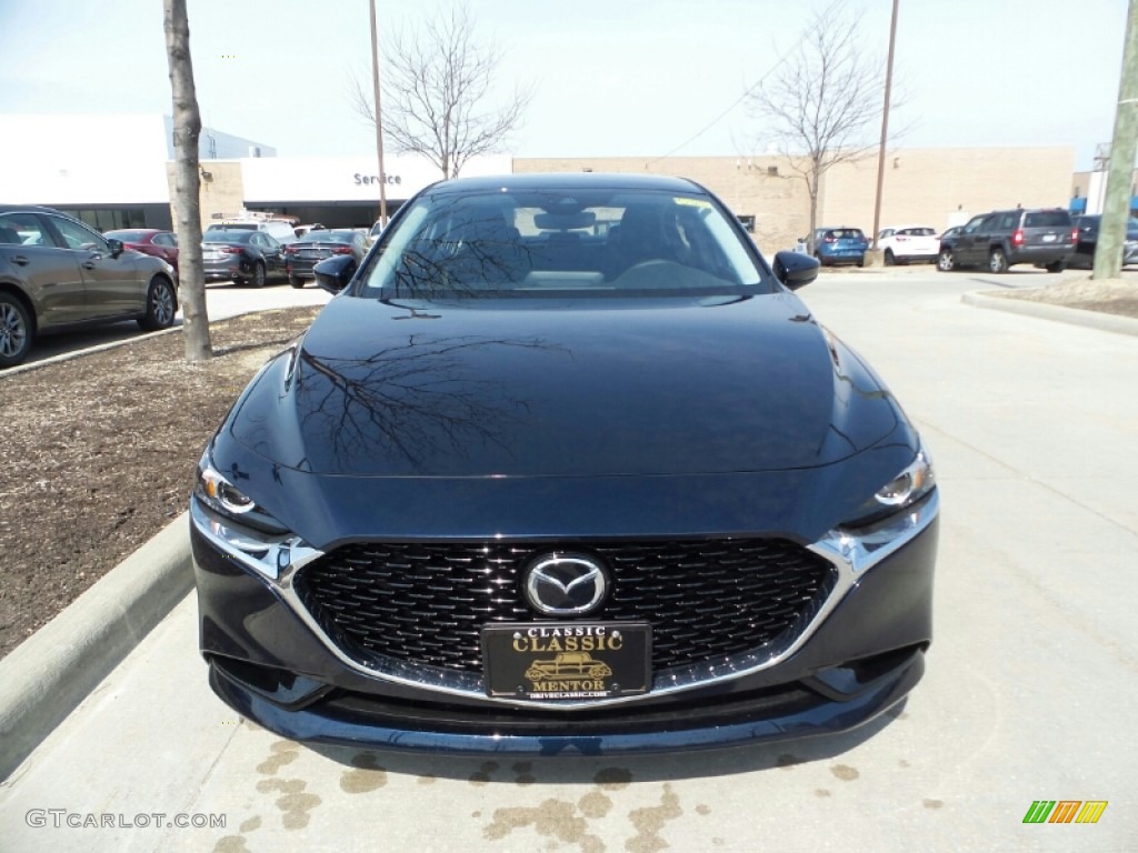 2019 MAZDA3 Select Sedan - Deep Crystal Blue Mica / Black photo #1