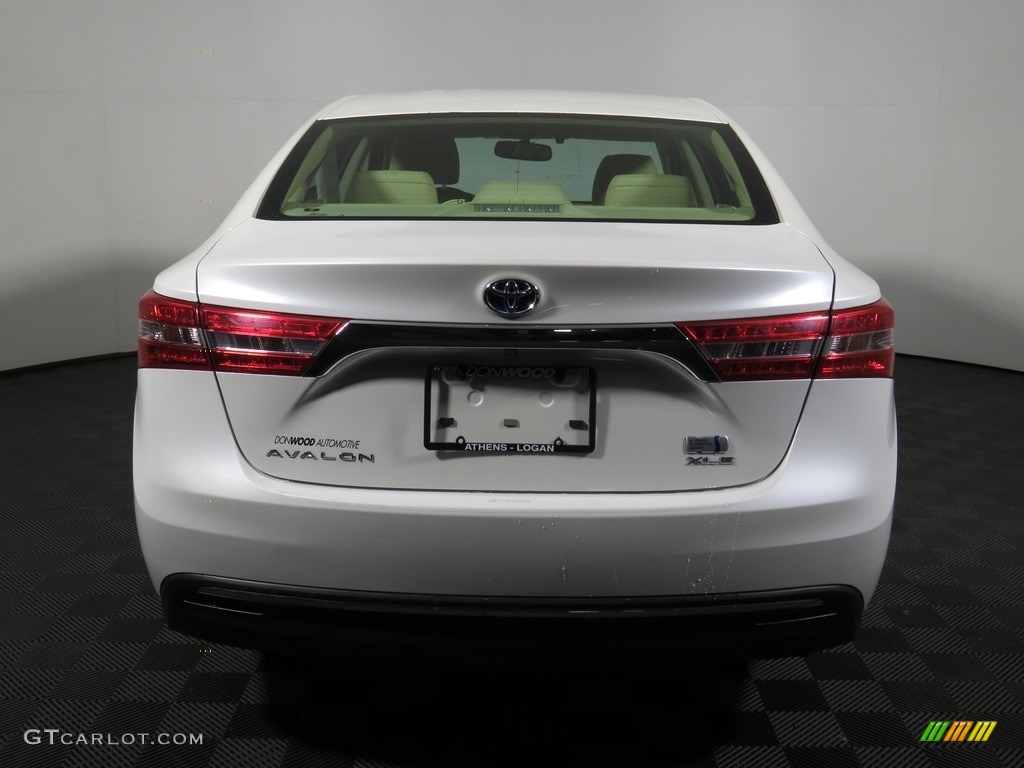 2014 Avalon Hybrid XLE Premium - Blizzard Pearl / Almond photo #6