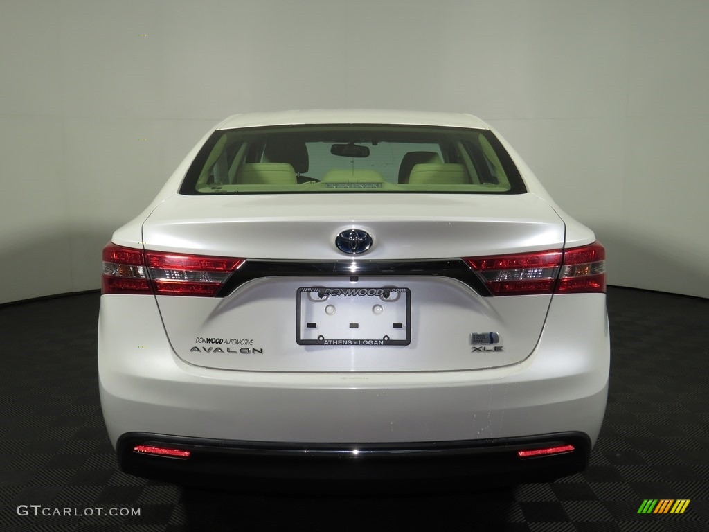 2014 Avalon Hybrid XLE Premium - Blizzard Pearl / Almond photo #7