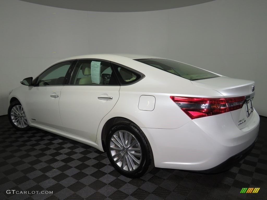 2014 Avalon Hybrid XLE Premium - Blizzard Pearl / Almond photo #9