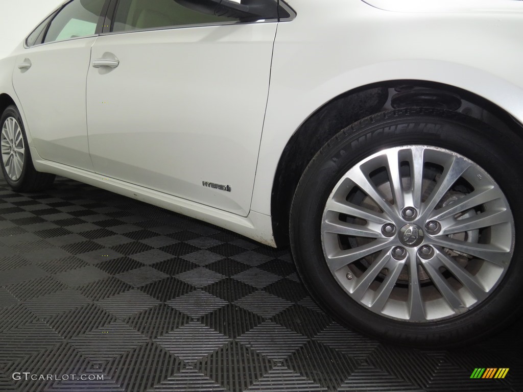 2014 Avalon Hybrid XLE Premium - Blizzard Pearl / Almond photo #23