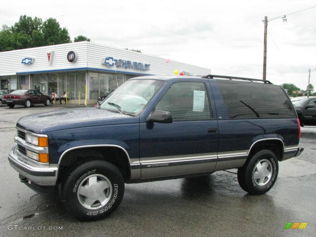 1999 Tahoe LS 4x4 - Indigo Blue Metallic / Gray photo #1
