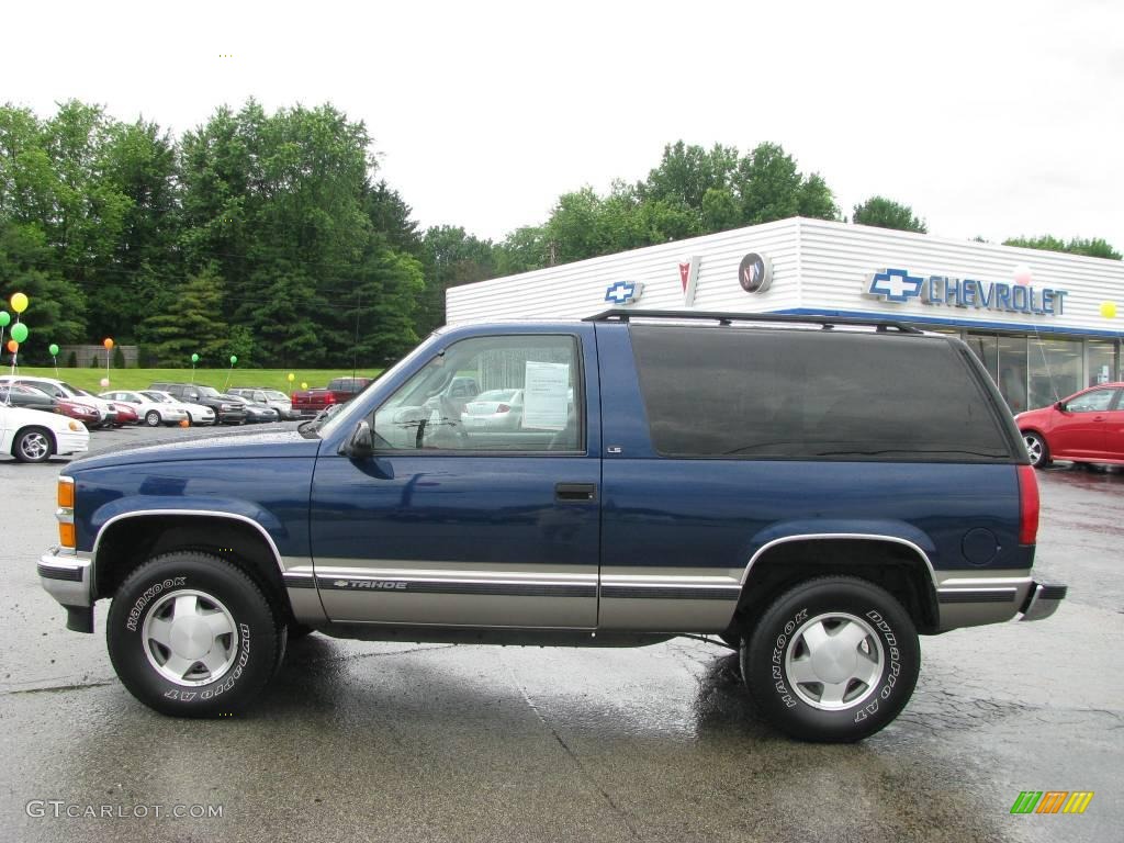 1999 Tahoe LS 4x4 - Indigo Blue Metallic / Gray photo #2