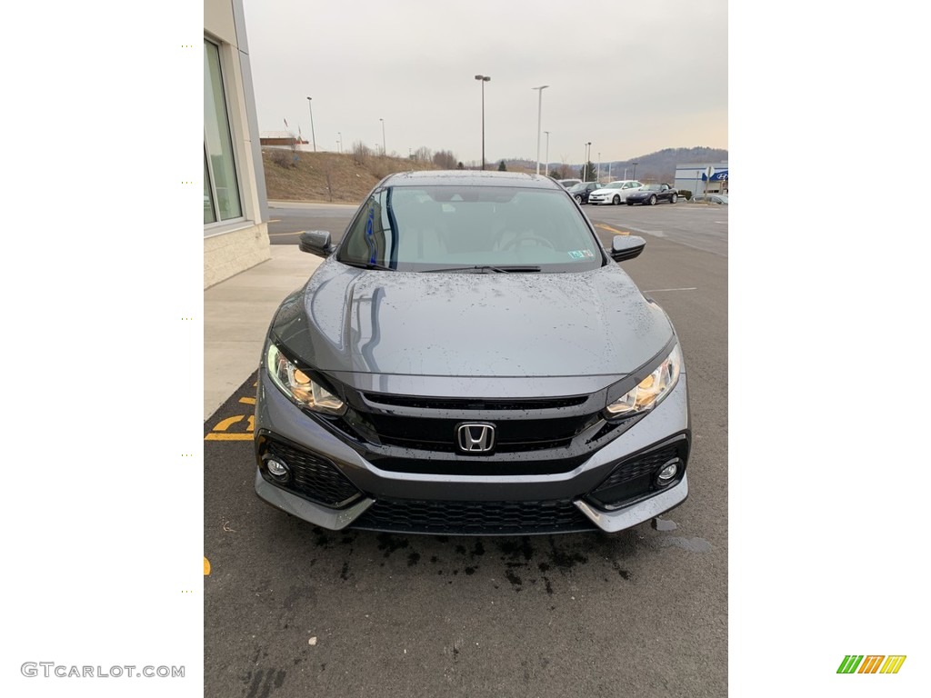 2019 Civic EX Hatchback - Polished Metal Metallic / Black/Ivory photo #3