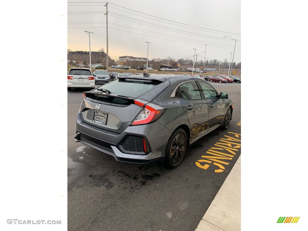 2019 Civic EX Hatchback - Polished Metal Metallic / Black/Ivory photo #5