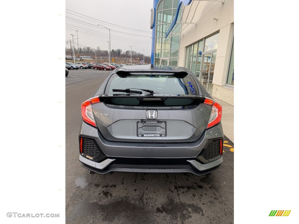 2019 Civic EX Hatchback - Polished Metal Metallic / Black/Ivory photo #6