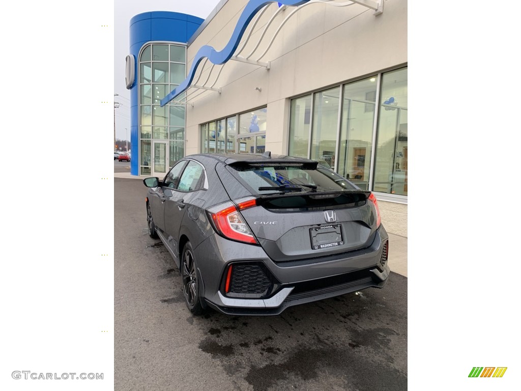 2019 Civic EX Hatchback - Polished Metal Metallic / Black/Ivory photo #7