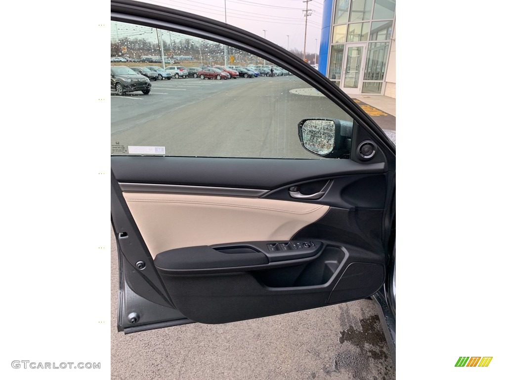 2019 Civic EX Hatchback - Polished Metal Metallic / Black/Ivory photo #8