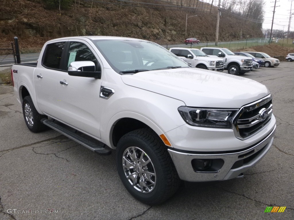 White Platinum Tri-Coat 2019 Ford Ranger Lariat SuperCrew 4x4 Exterior Photo #132478263