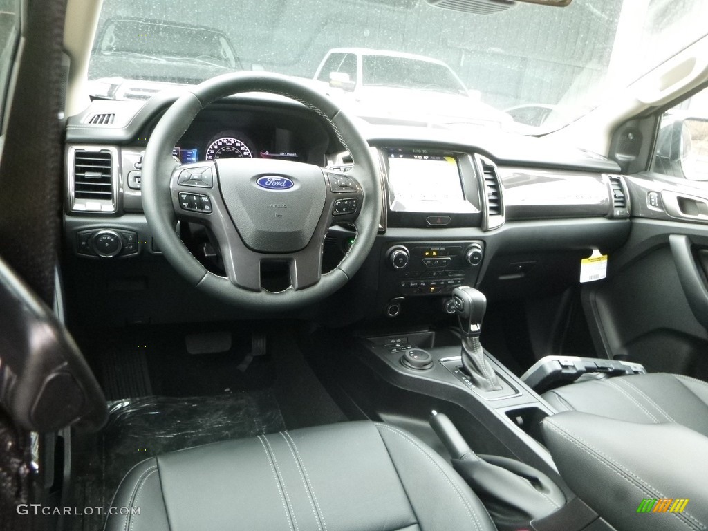 Ebony Interior 2019 Ford Ranger Lariat SuperCrew 4x4 Photo #132478389