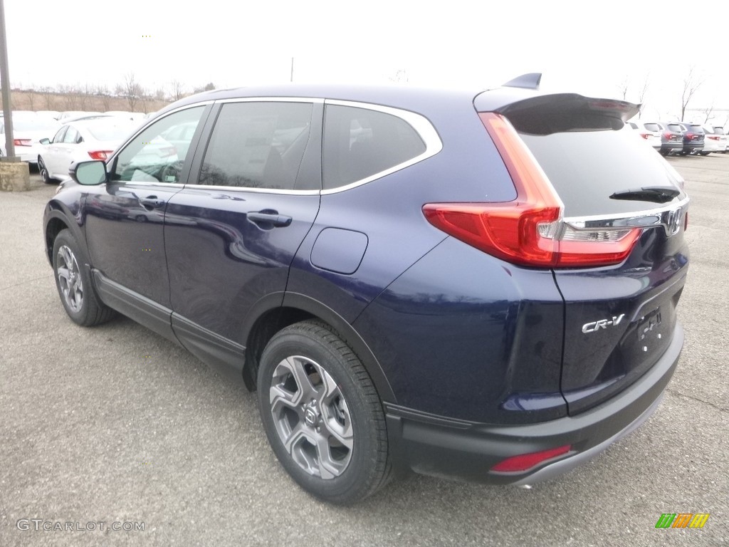 2019 CR-V EX-L AWD - Obsidian Blue Pearl / Gray photo #2