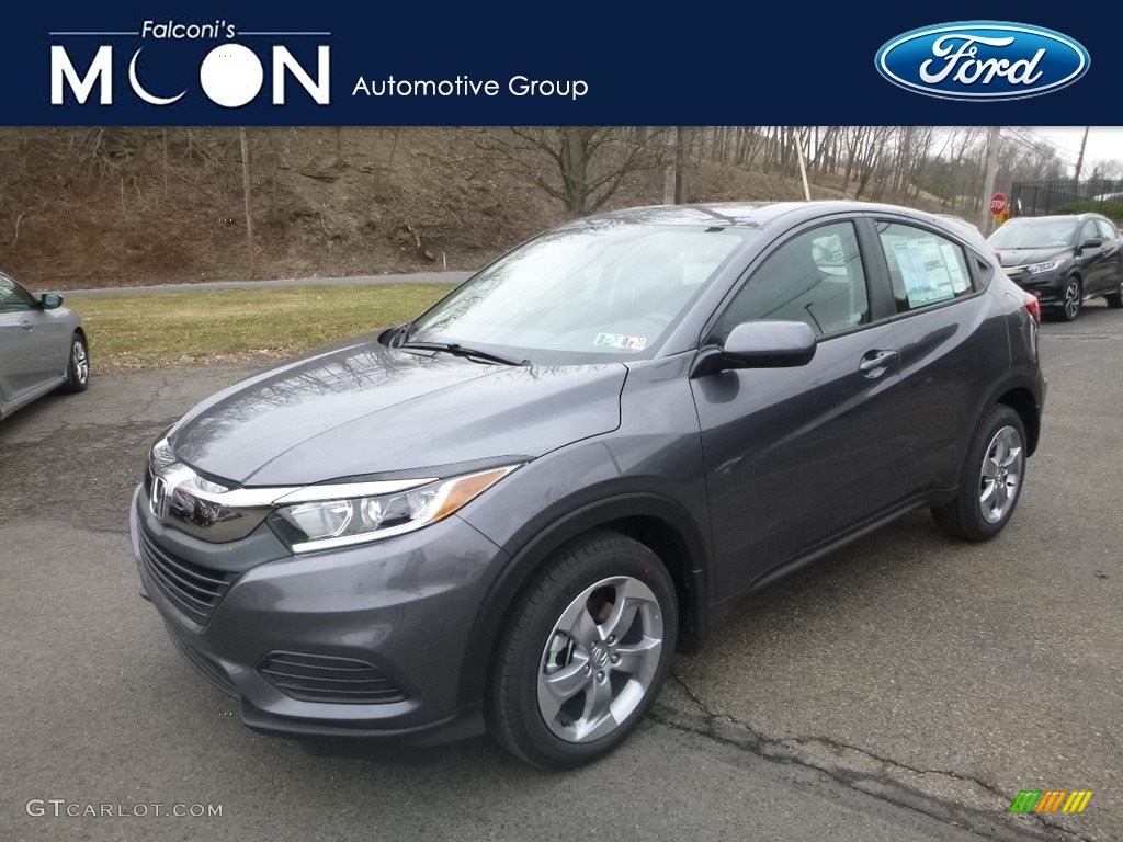 2019 HR-V LX AWD - Modern Steel Metallic / Black photo #1