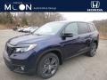 2019 Obsidian Blue Pearl Honda Passport EX-L AWD  photo #1