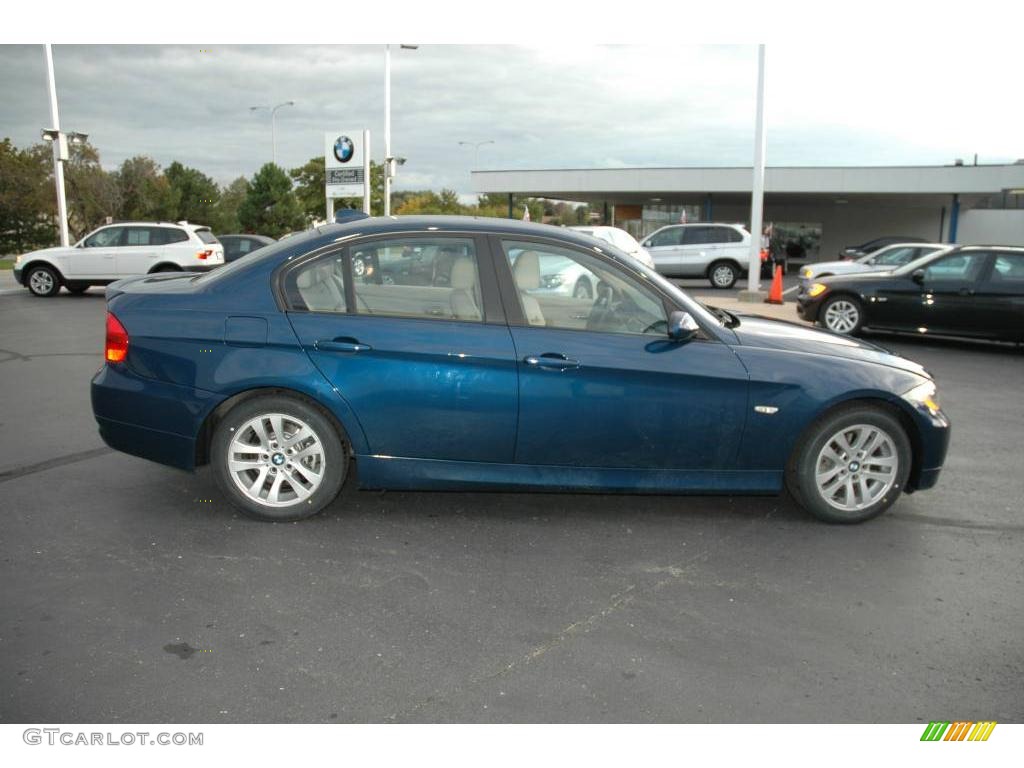 2006 3 Series 325i Sedan - Mystic Blue Metallic / Beige Dakota Leather photo #6