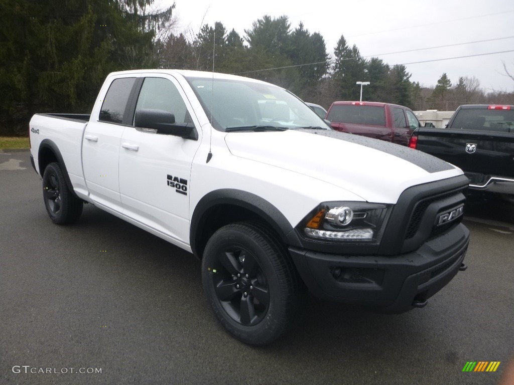 Bright White 2019 Ram 1500 Classic Warlock Quad Cab 4x4 Exterior Photo #132482667