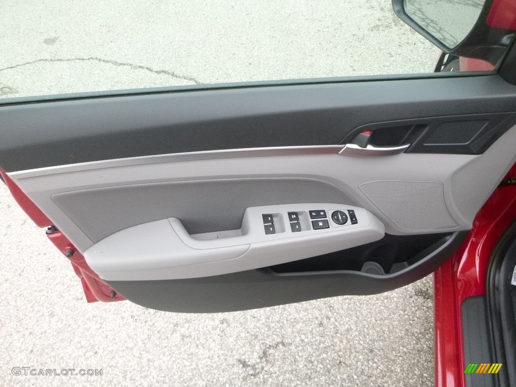 2019 Elantra SEL - Scarlet Red / Gray photo #10