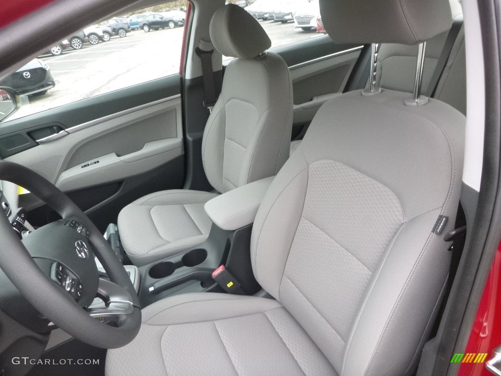 2019 Elantra SEL - Scarlet Red / Gray photo #11
