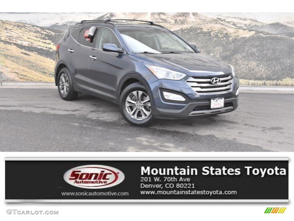 2013 Santa Fe Sport AWD - Marlin Blue / Gray photo #1