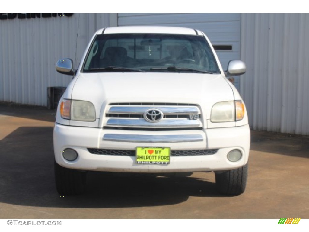 2003 Tundra SR5 Access Cab - Natural White / Gray photo #3