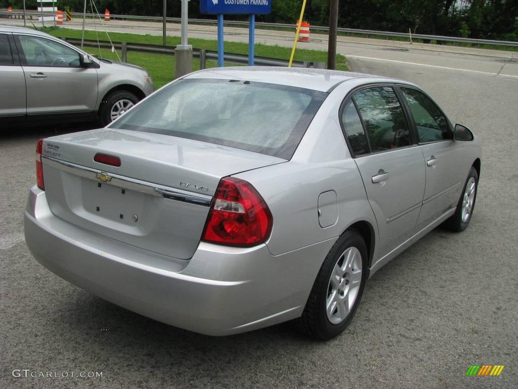 2006 Malibu LT V6 Sedan - Silverstone Metallic / Titanium Gray photo #6