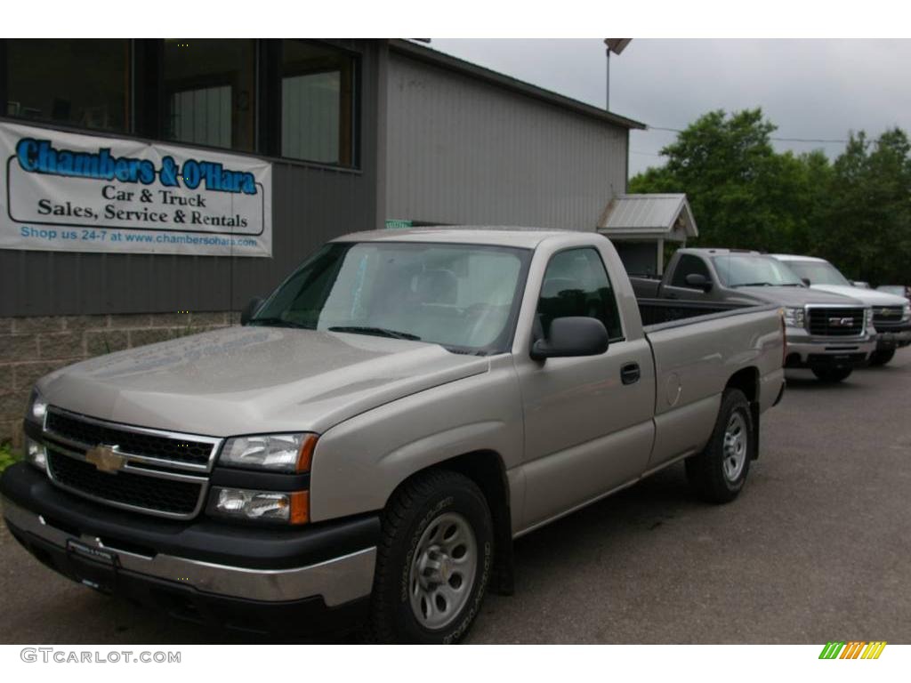 2006 Silverado 1500 Regular Cab - Silver Birch Metallic / Dark Charcoal photo #1