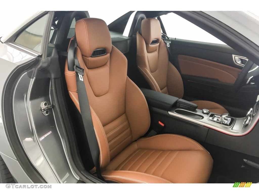 Saddle Brown Interior 2019 Mercedes-Benz SLC 43 AMG Roadster Photo #132487929