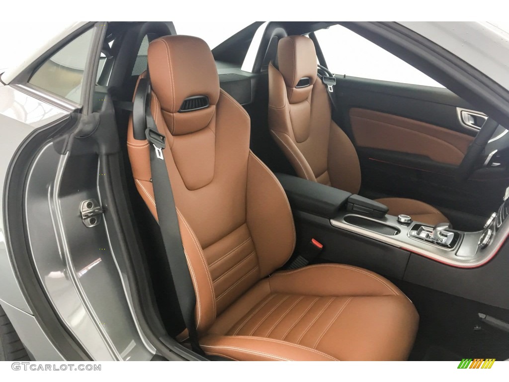 2019 SLC 43 AMG Roadster - Selenite Gray Metallic / Saddle Brown photo #5