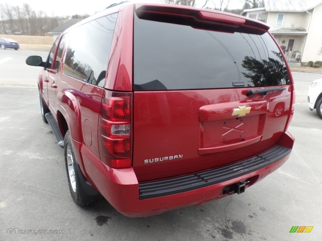 2013 Suburban LT 4x4 - Crystal Red Tintcoat / Light Cashmere/Dark Cashmere photo #7