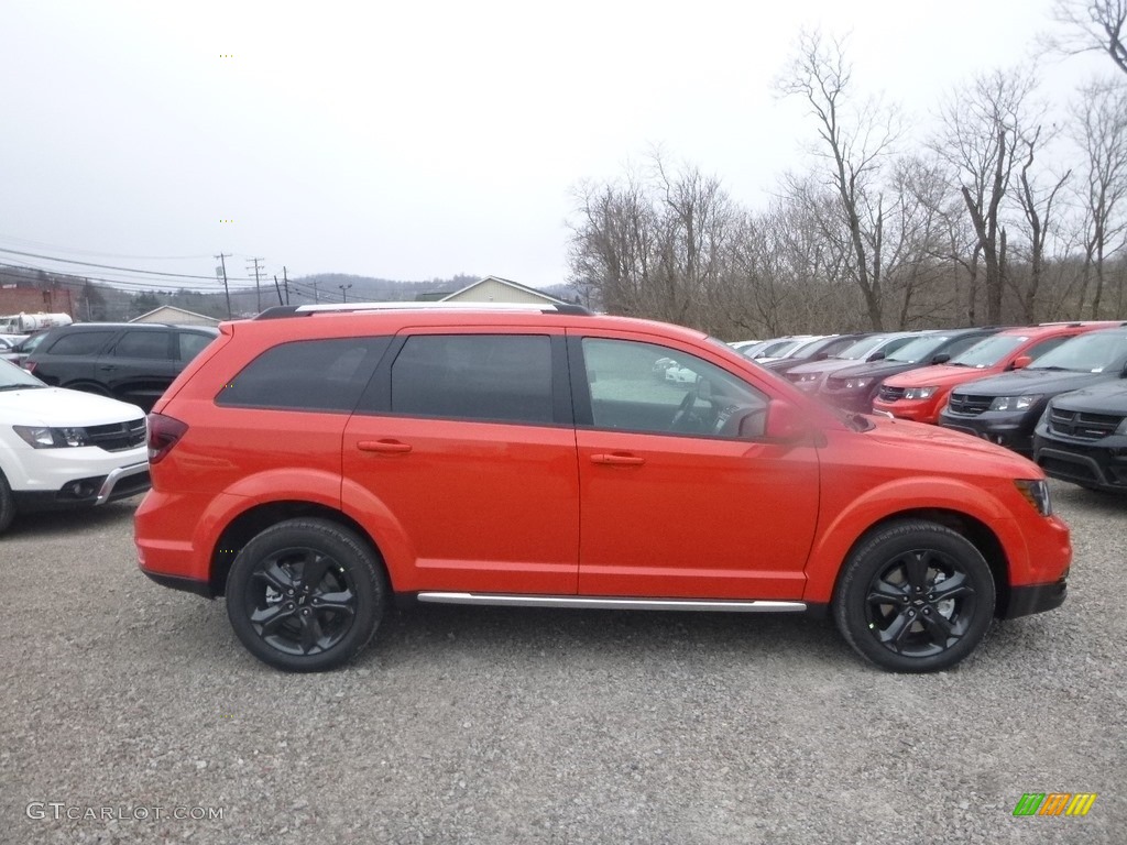 2019 Journey Crossroad AWD - Blood Orange / Black photo #6