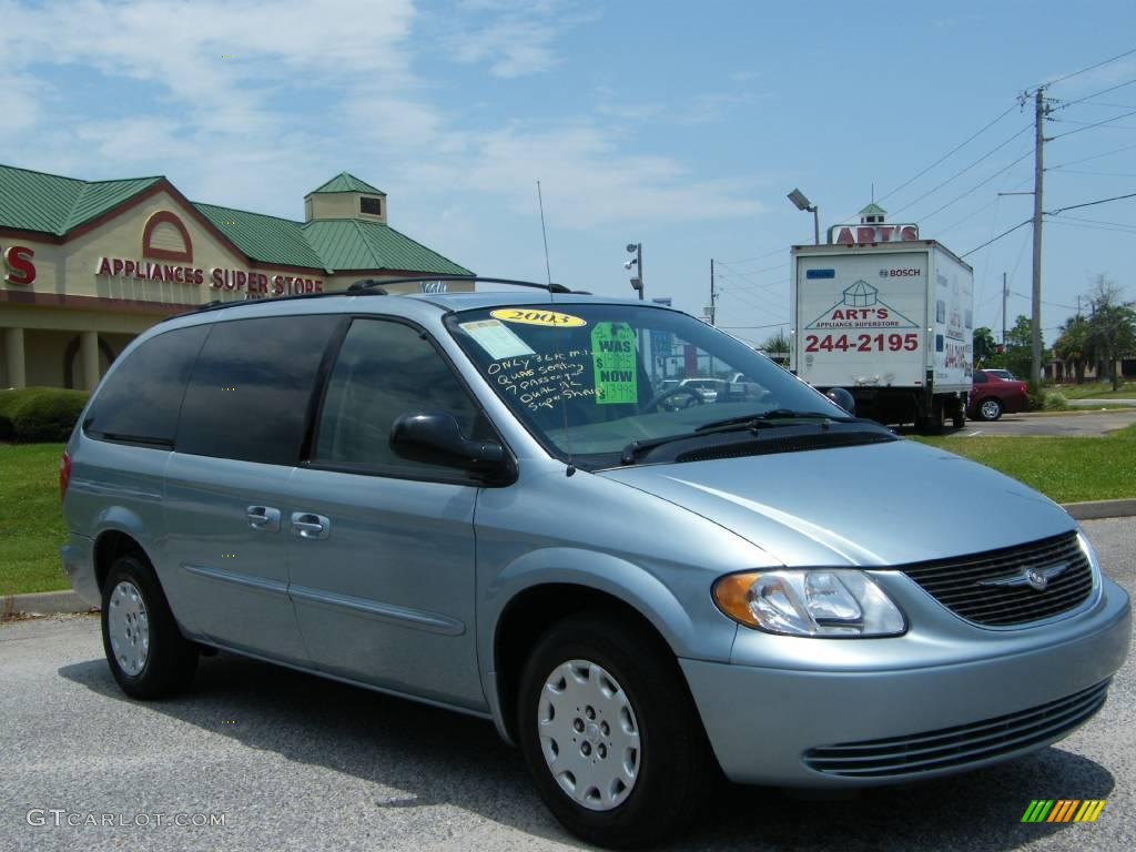 2003 Town & Country LX - Butane Blue Pearl / Gray photo #7