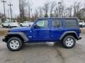 2019 Ocean Blue Metallic Jeep Wrangler Unlimited Sport 4x4  photo #3