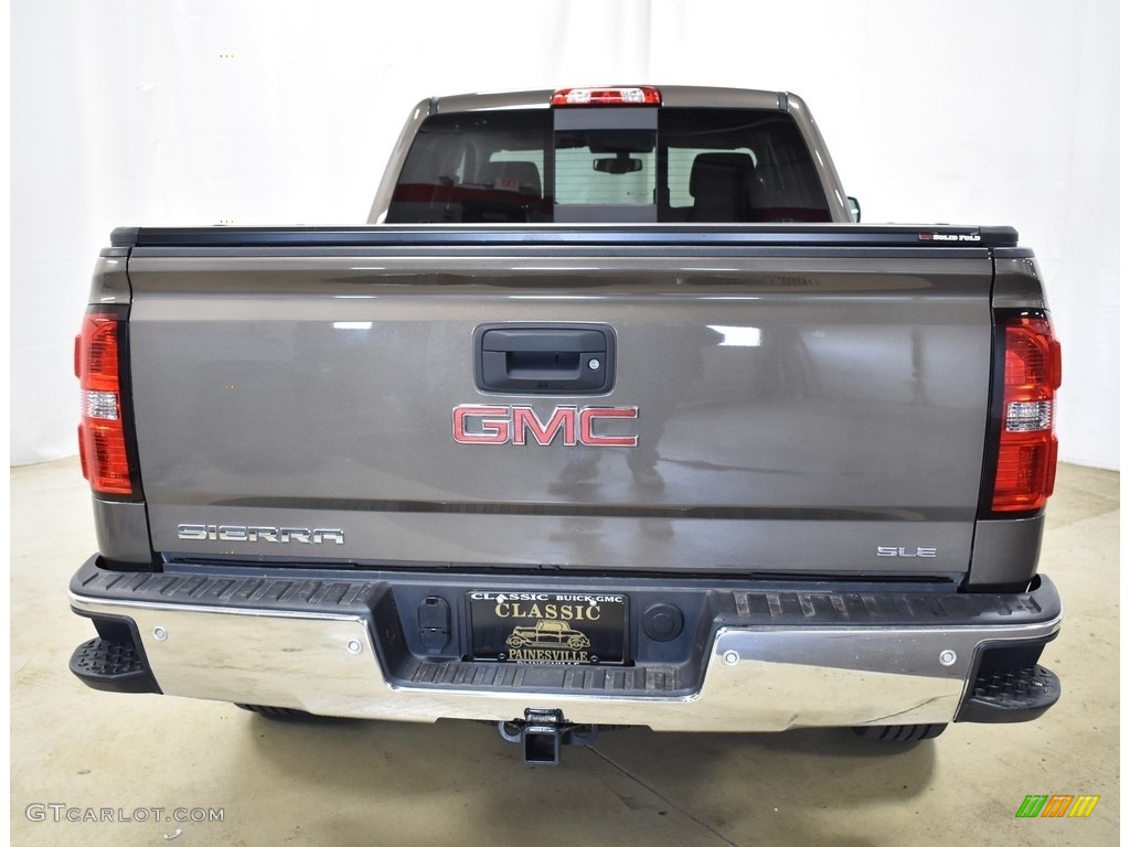 2015 Sierra 1500 SLE Double Cab 4x4 - Bronze Alloy Metallic / Jet Black photo #3