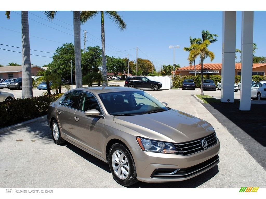2016 Passat S Sedan - Titanium Beige / Titan Black photo #1