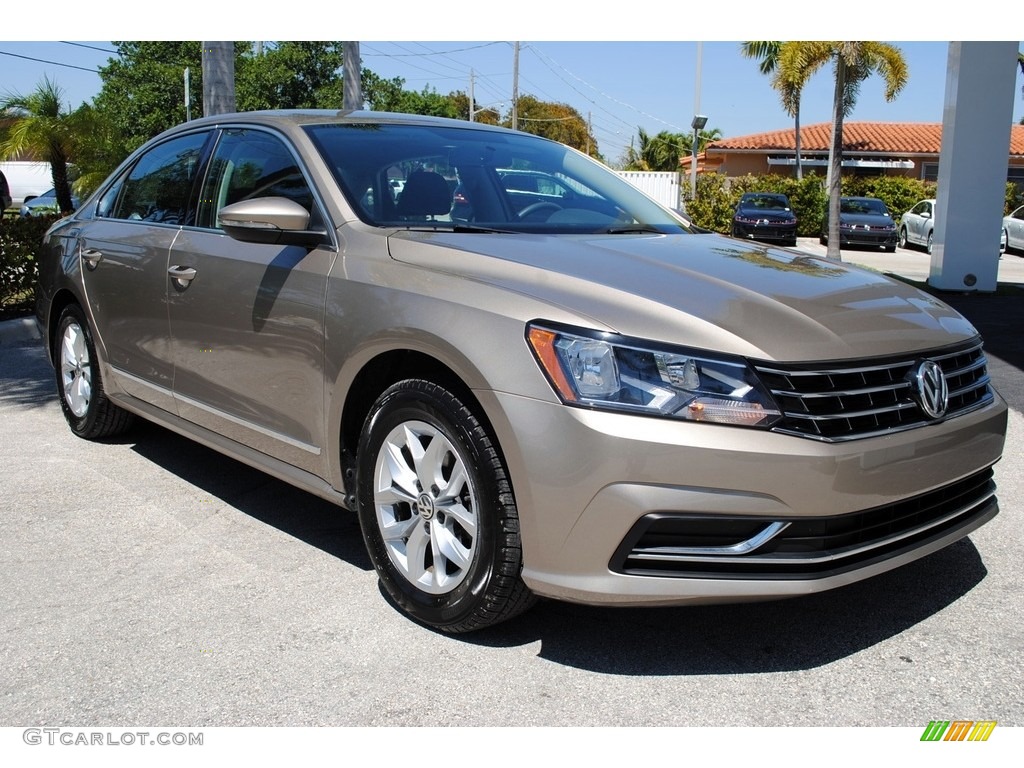 2016 Passat S Sedan - Titanium Beige / Titan Black photo #2