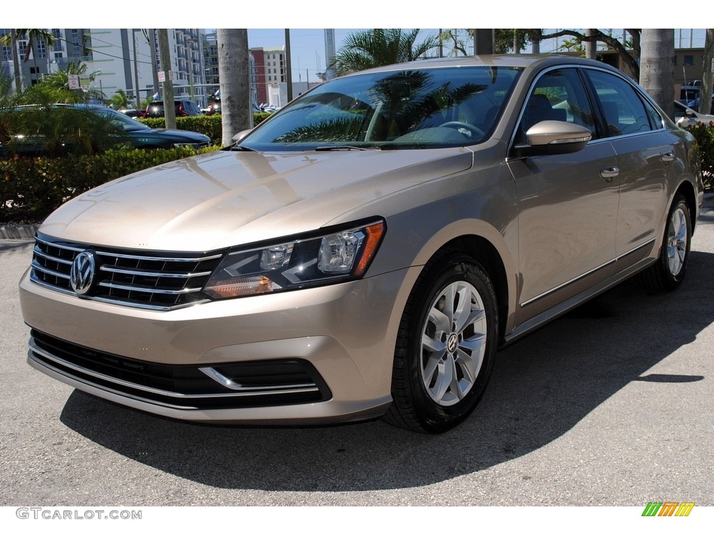 2016 Passat S Sedan - Titanium Beige / Titan Black photo #5