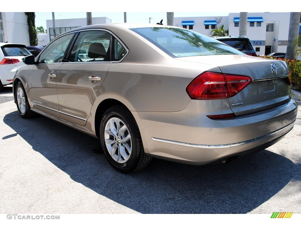 2016 Passat S Sedan - Titanium Beige / Titan Black photo #7