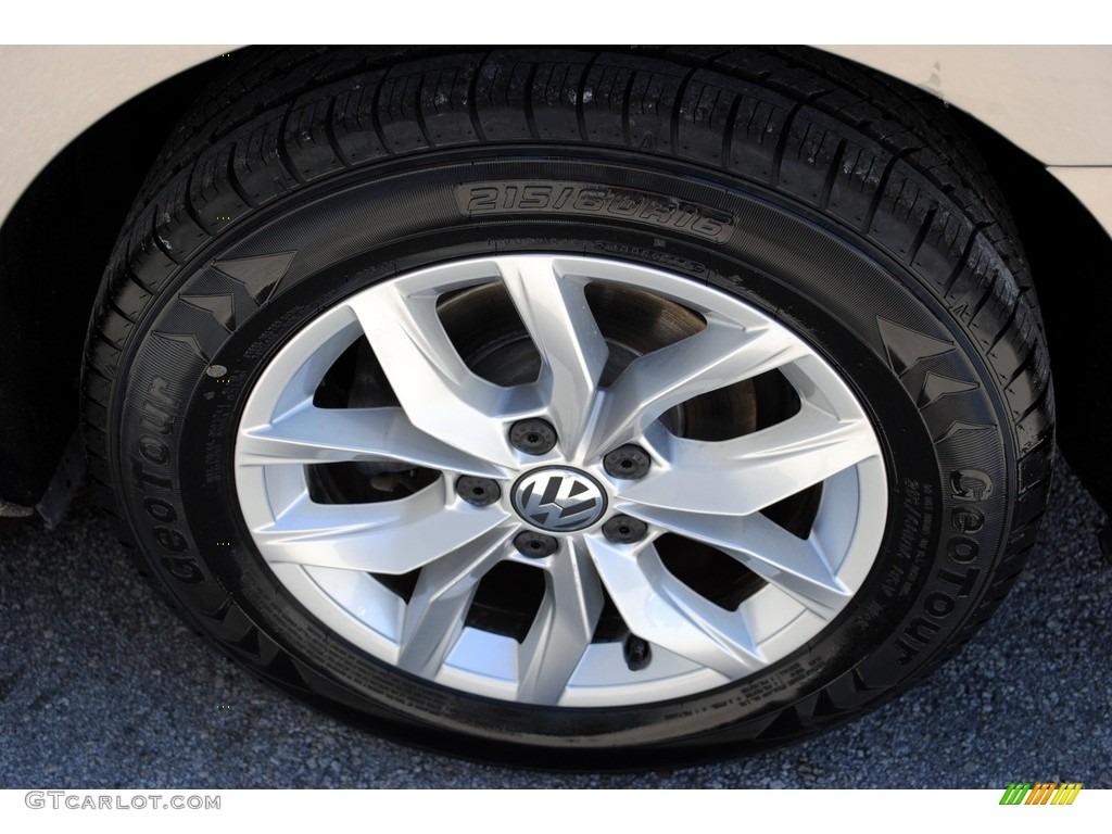 2016 Passat S Sedan - Titanium Beige / Titan Black photo #10