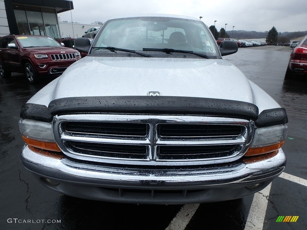 2004 Dakota SLT Club Cab 4x4 - Bright Silver Metallic / Dark Slate Gray photo #3