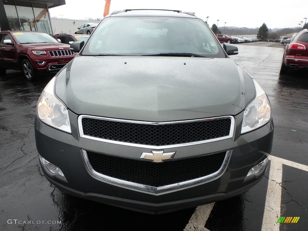 2011 Traverse LT AWD - Steel Green Metallic / Ebony/Ebony photo #3
