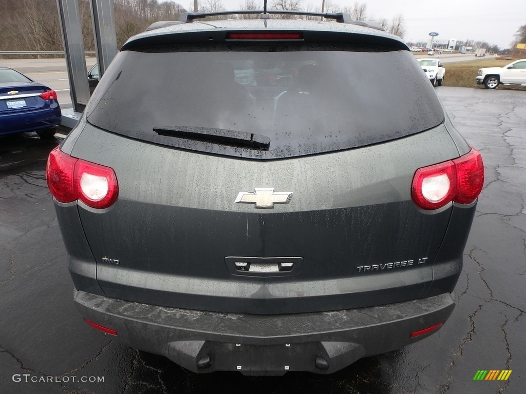 2011 Traverse LT AWD - Steel Green Metallic / Ebony/Ebony photo #10