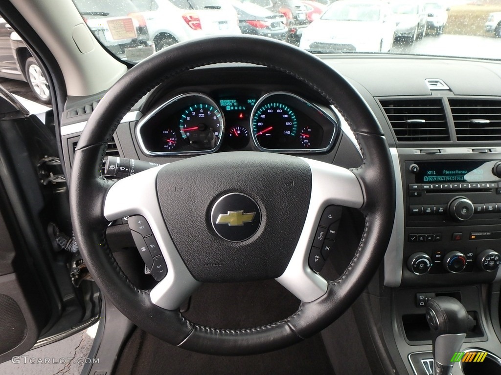 2011 Traverse LT AWD - Steel Green Metallic / Ebony/Ebony photo #25