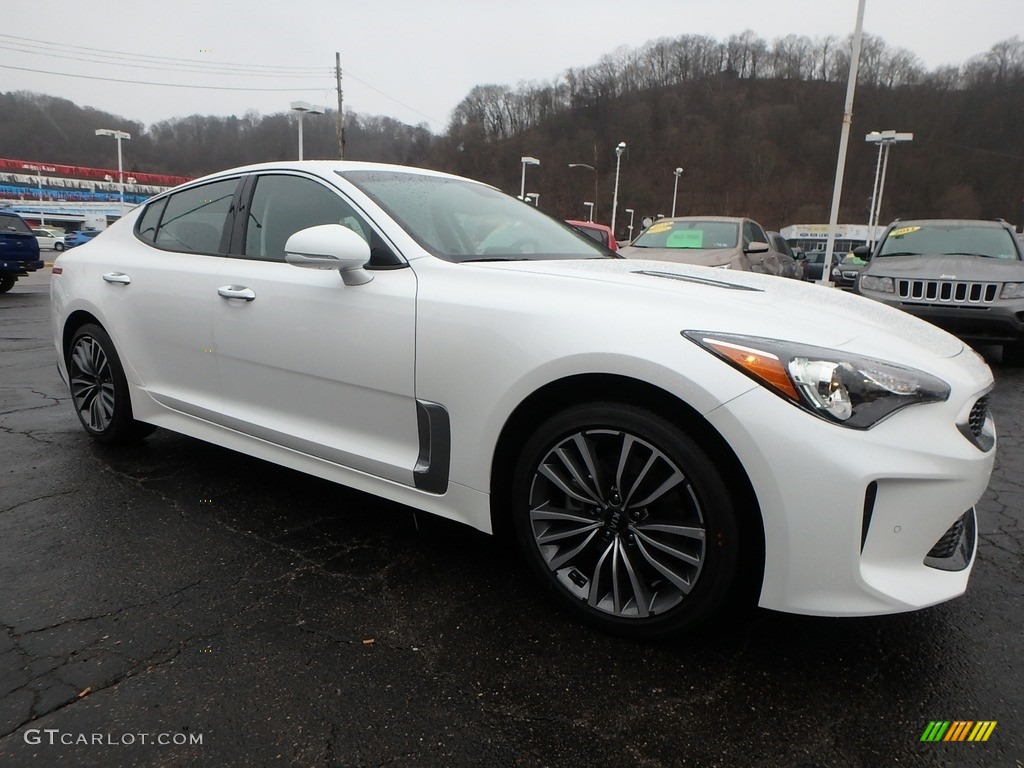 Snow White Pearl 2019 Kia Stinger 2.0L AWD Exterior Photo #132503655