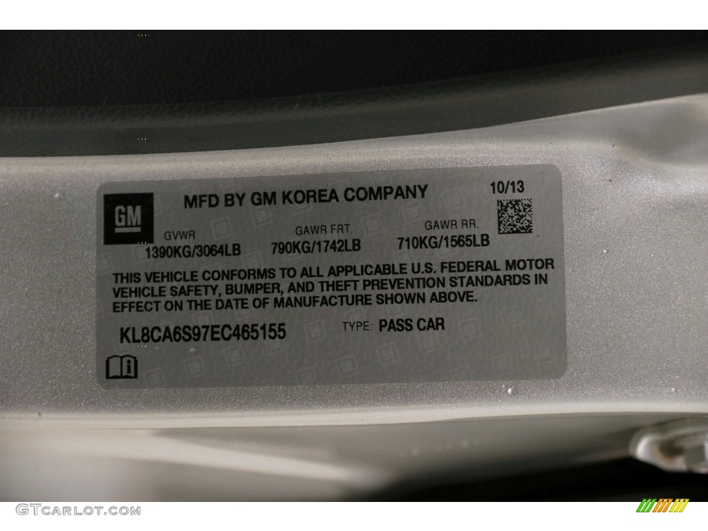 2014 Spark LS - Silver Ice / Silver/Silver photo #15