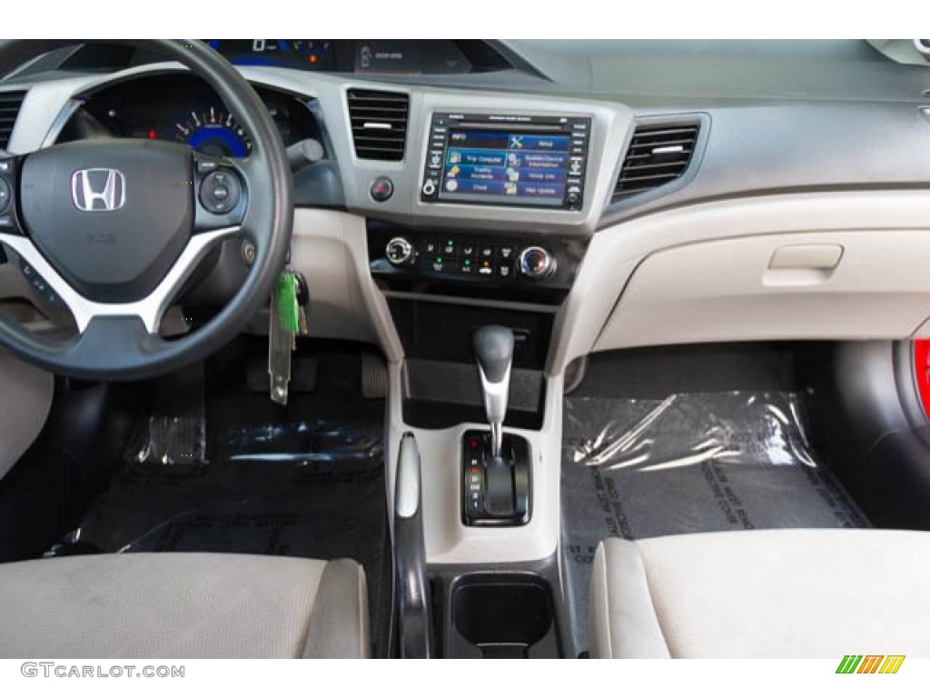 2012 Civic EX Coupe - Rallye Red / Gray photo #5