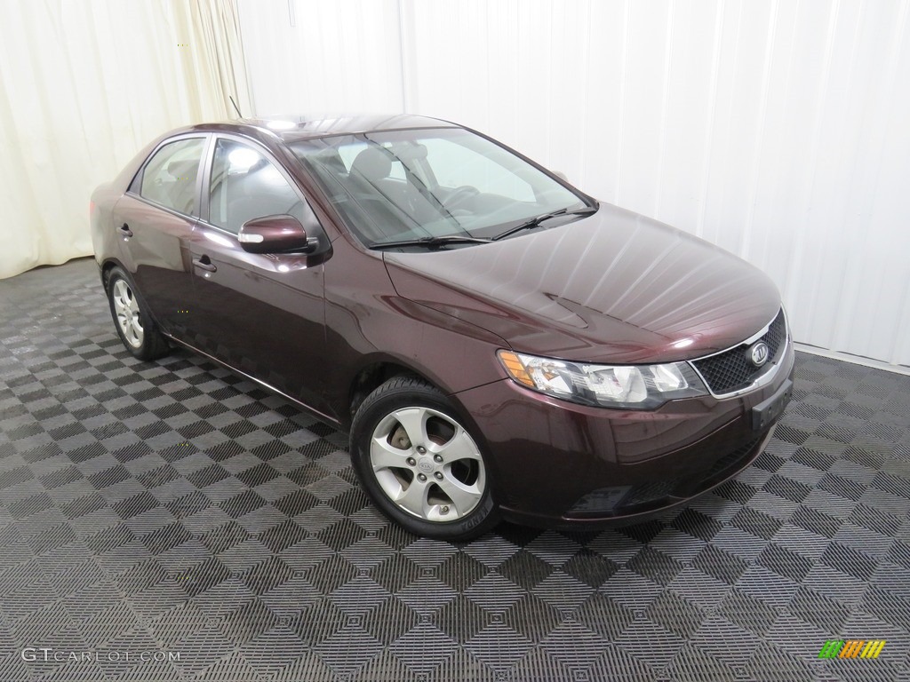 2010 Forte EX - Spicy Red / Coffee photo #5
