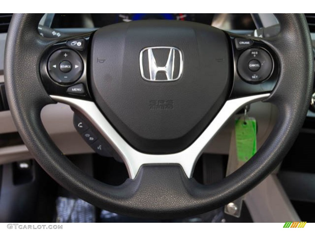 2012 Civic EX Coupe - Rallye Red / Gray photo #13